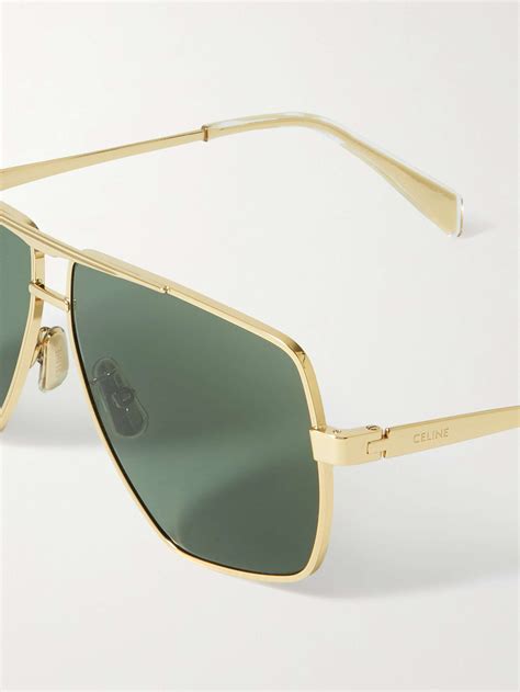 celine sunglasses gold frame|oversized Celine sunglasses.